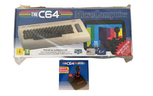C64 Maxi Console with 64 Preloaded Classic Games and 2 Micro Switch Joysticks