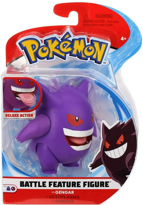 Pokemon 4.5inch Gengar Battle Feature Action Figure Kids Toy (95126)