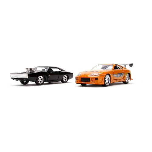 Fast & Furious Dom's Dodge Charger R/T & Brian's Toyota Supra Twin Pack Die-cast