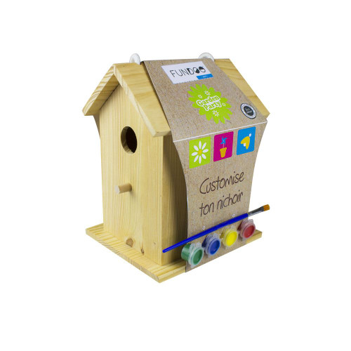 Fundoo Children's Paint Your Bird House Unisex Ages 6 Years & Above Multi-colour