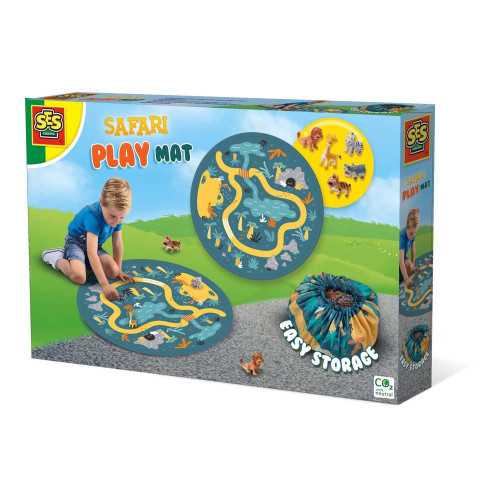 Children's Safari Play Mat and Storage Bag 2-in-1 - 3 Years and Above (02218)