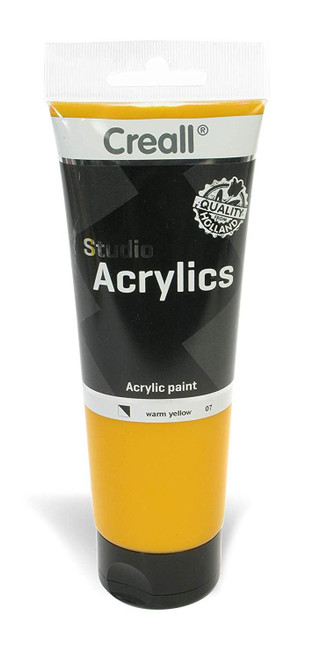 Creall Havo33607 250 ml 07 Warm Yellow Havo Studio Acrylics Paint Tube Toy