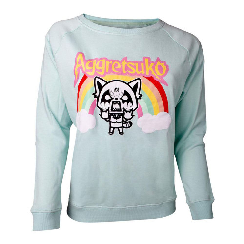 Aggretsuko Rage Rainbow Sweater Female Medium - Green (SW631087AGG-M)