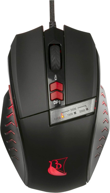 Konix Drakkar Souris Runemaster Gaming Mouse For PC (Black)