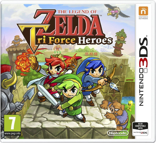 The Legend of Zelda Tri Force Heroes 3DS (German Box - Multi Language In Game)
