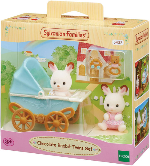 Sylvanian Families Chocolate Rabbit Twins Set Kids Toy