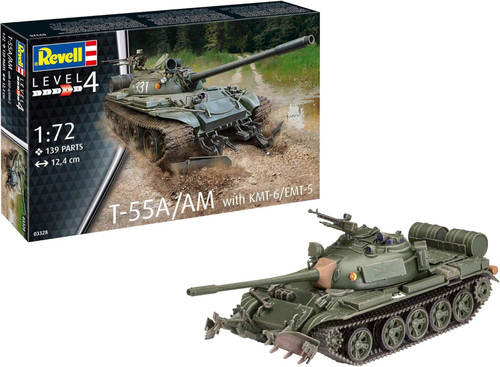 Revell Tank T-55A/AM with KMT-6/EMT-5 Toys