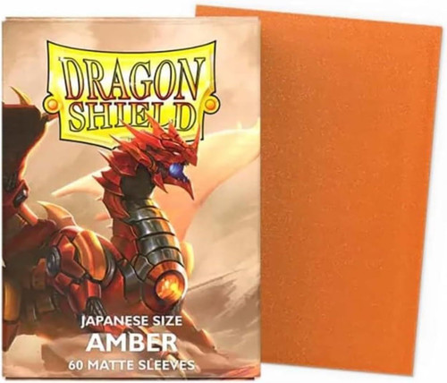 Dragon Shield Amber Matte Sleeves Japanese Size (60)