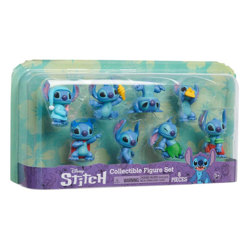Disney Stitch collectable Figure Set (8 Pieces)