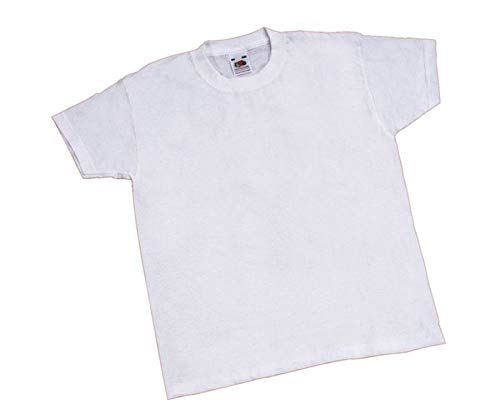Vinco 122-128 cm Children's Blank T-Shirt - White (42115)