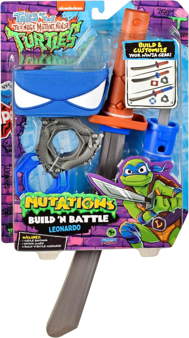 TMNT Tales Of The Teenage Mutant Ninja Turtles Mutation Build N Battle Leonardos Weapons