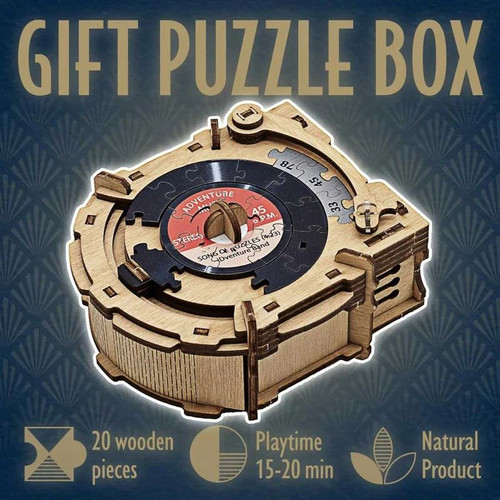 Record Player Jigsaw Puzzle Box