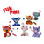 Beedz Children's Iron-on Beads FunPins Animals Mosaic Kit 2100 Beads (06308)