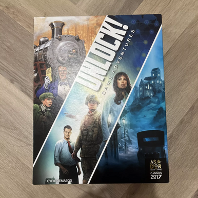 Asmodee Unlock! Game Adventures Gioco Di Carte In Inglese - 3 Escape Room: Mysterium, Ticket To Ride, Pandemic - 1-6 Giocatori