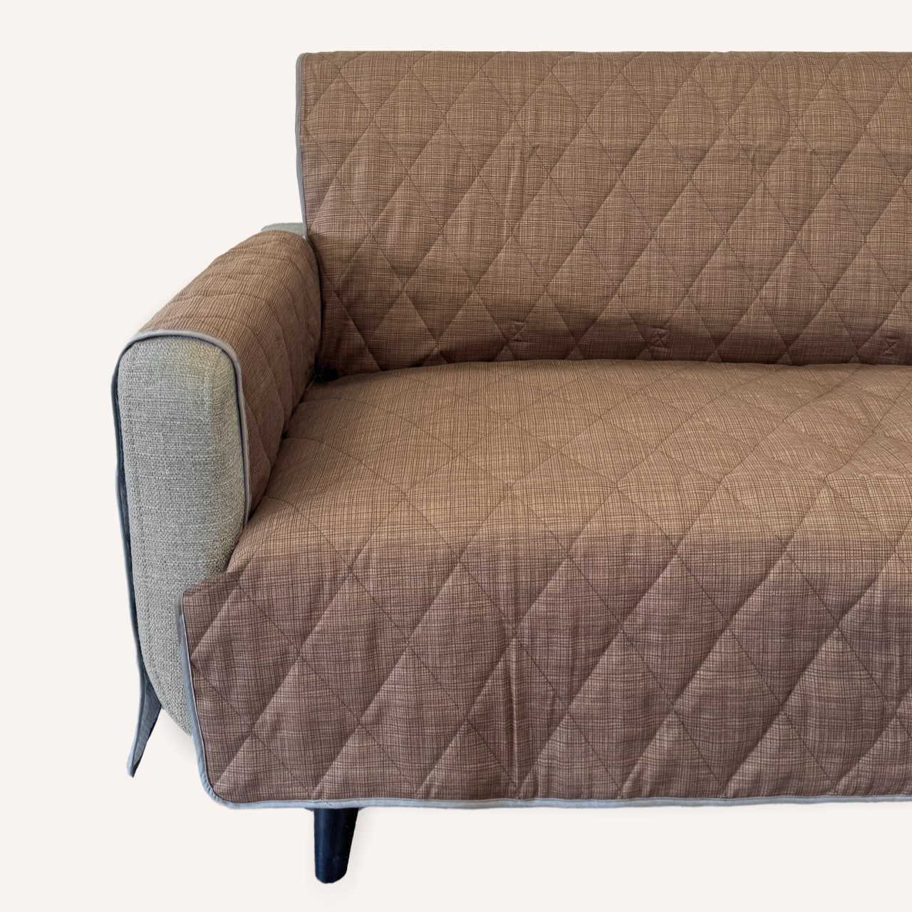 Dark Brown Non-Slip Furniture Protector & Couch Cover for Dogs