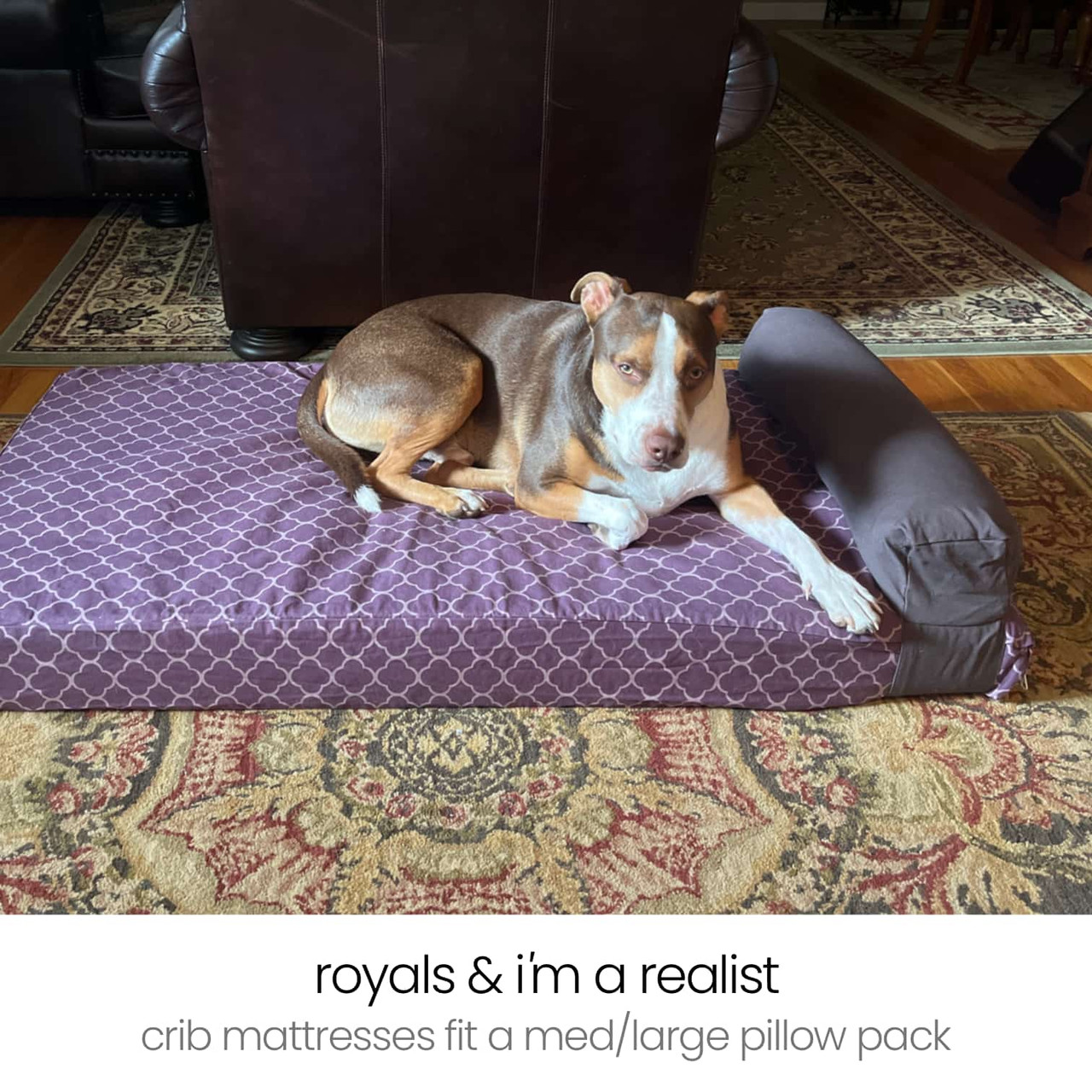 Use a crib mattress for sales dog bed