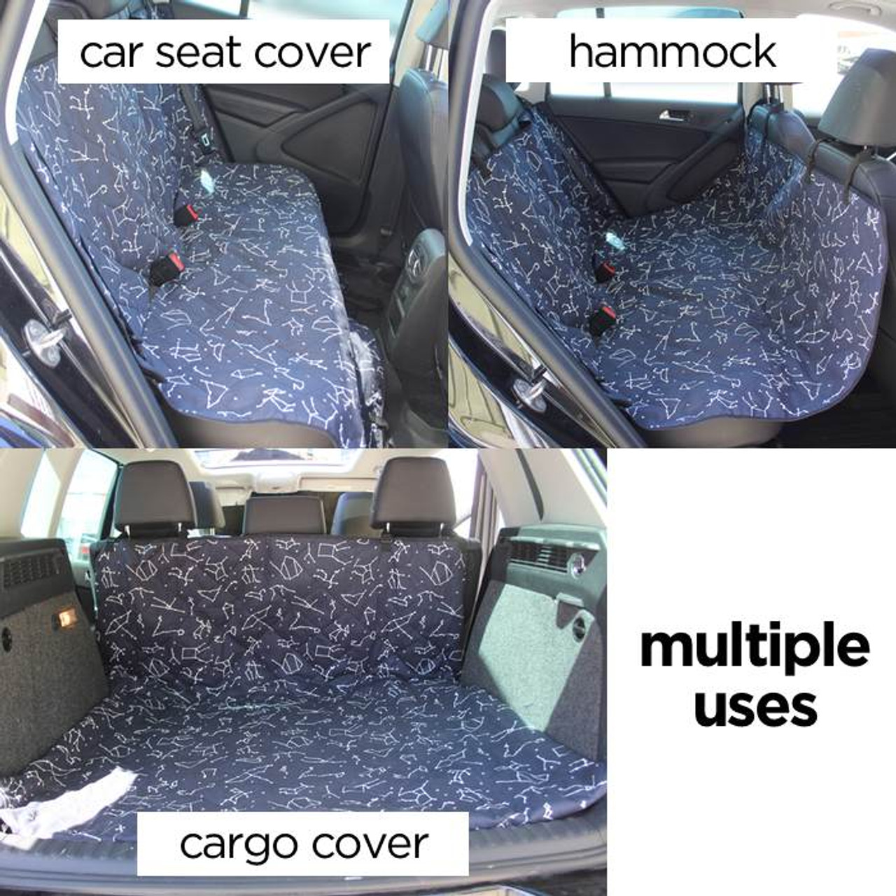 Rose Gold Back Seat Cover Dog Hammock Car Truck SUV Pet Seat Cover  Waterproof Bench Seat Protector Washable Easy Install Car Accessories 