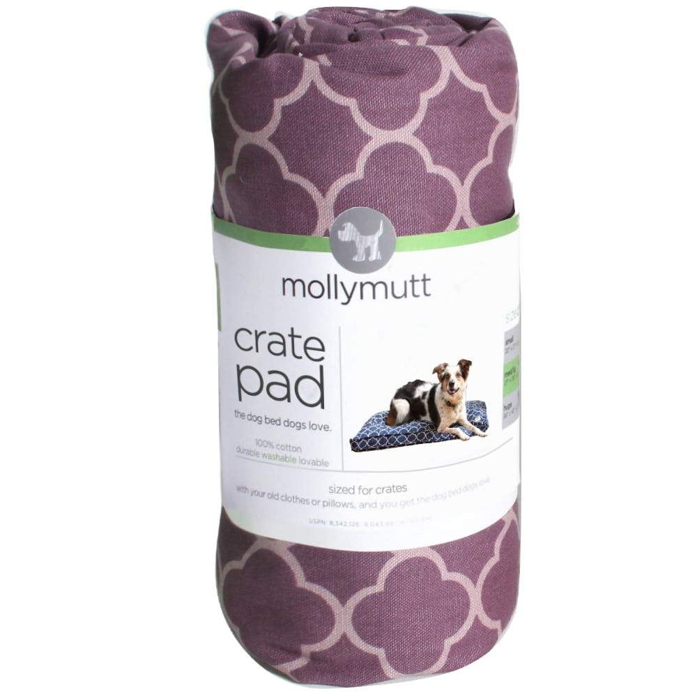 Purple Crate Bed Cover for Dog Kennel Mats & Pads