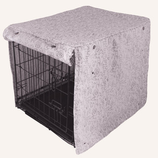 light purple dog crate cover