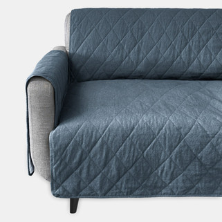 denim blue organic cotton couch cover denim blue organic cotton couch cover