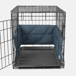 dark blue organic dog crate bumper dark blue organic dog crate bumper