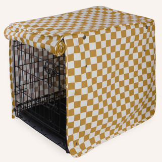 brown checkered dog create cover