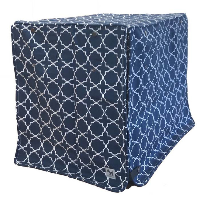blue and white dog crate cover blue and white dog crate cover
