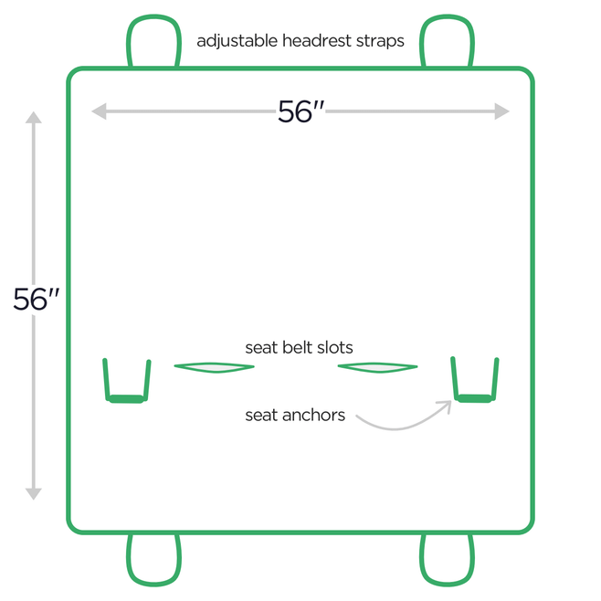 car seat cover size chart