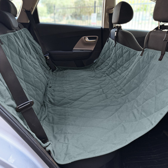blue green organic car seat cover