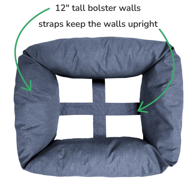 raised bolster features