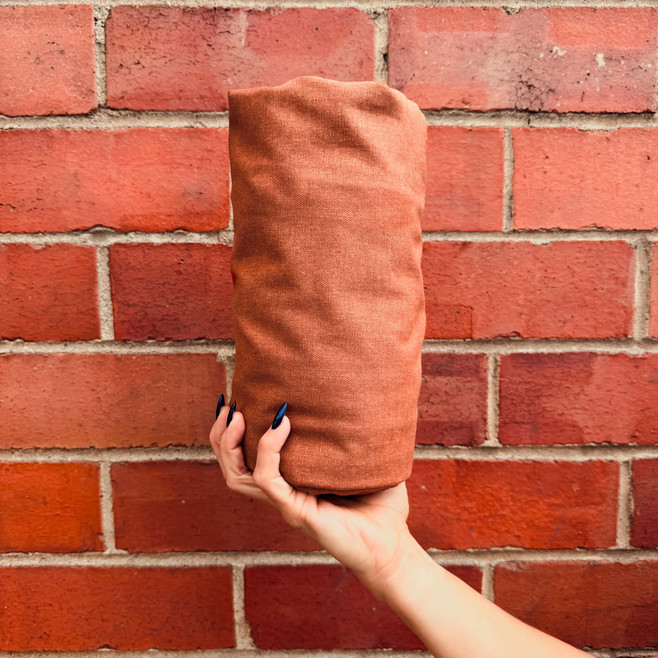 brick red print