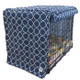 blue and white dog crate cover blue and white dog crate cover