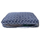 blue and white dog bed cover