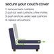 couch cover intsructions