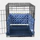 blue dog crate bumper