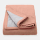 pink organic cotton pet blanket