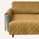 mustard brown organic cotton couch cover