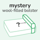 mystery wool-filled add-on bolster pillow