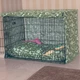 green and blue crate cover