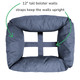 raised bolster features