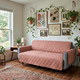 pink couch cover