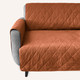brick red organic couch cover