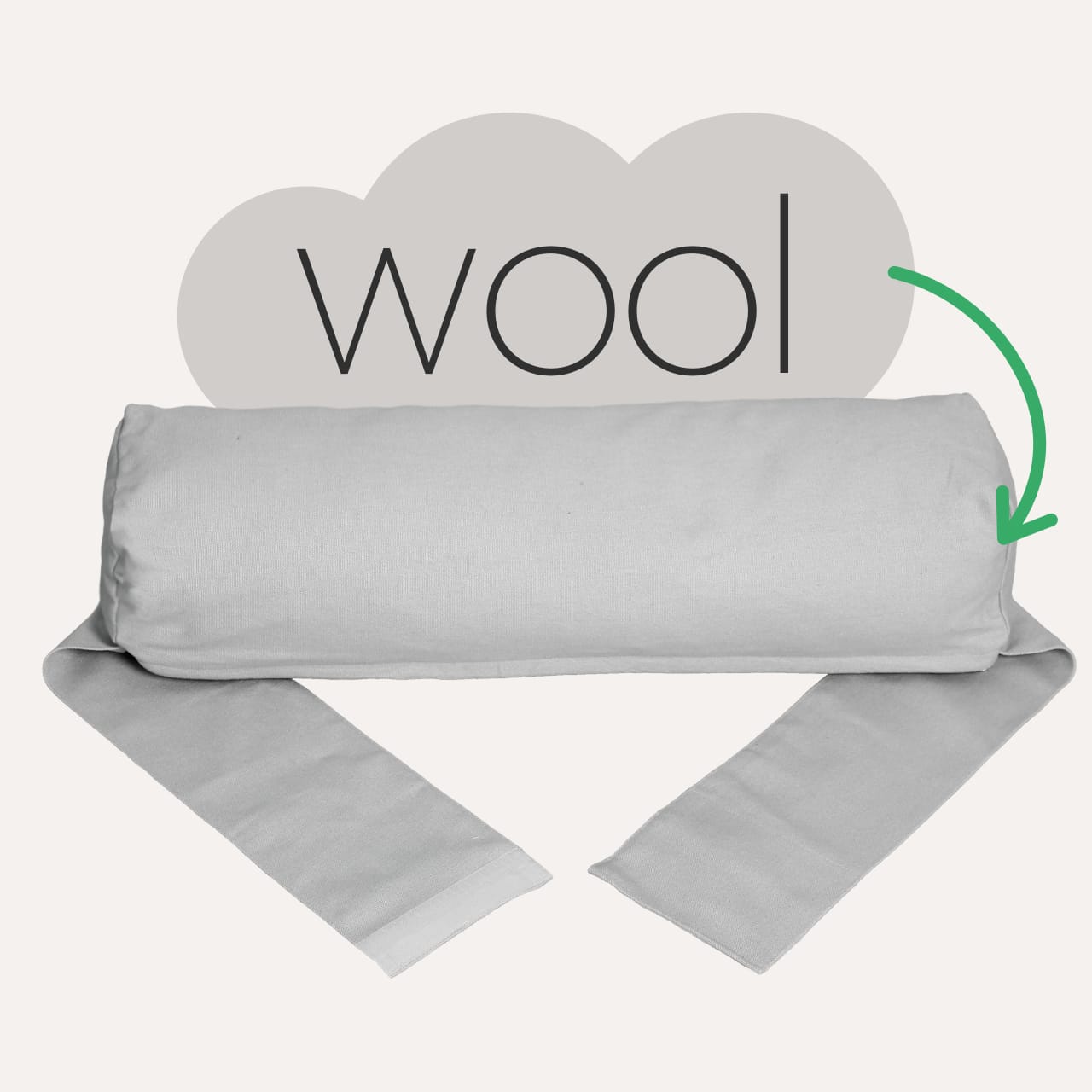 wool filled pillow