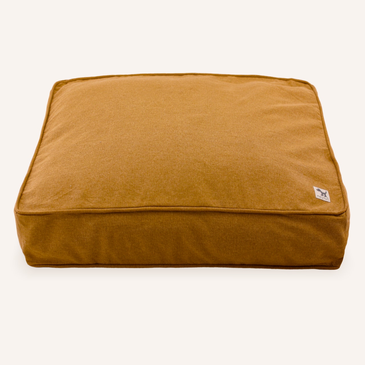 Mustard Brown 100% Organic Cotton Dog Bed Cover - Non-toxic