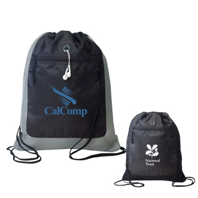 B-8445 - Poly Drawstring Backpack