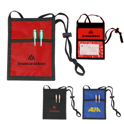 B-8607 - Polyester Neck Wallet Badge Holder B-8607 - Polyester Neck Wallet Badge Holder