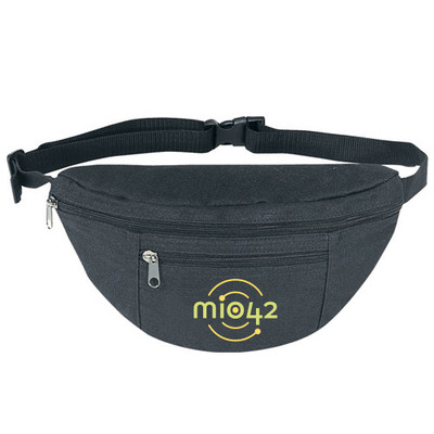 B-8827 - Poly Two Pocket Sports Fanny Pack