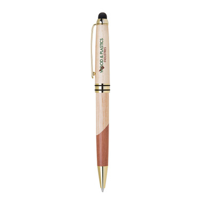 PP-190 - Wood Two Tone Stylus Pen