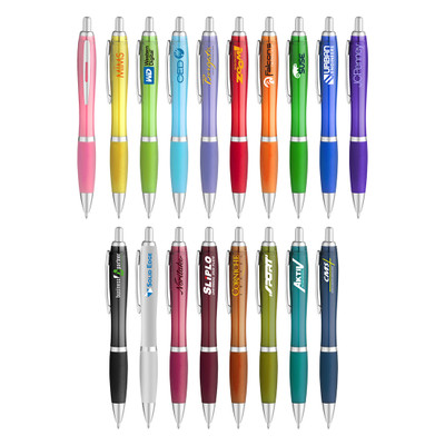 PS-1231 - Translucent Curvy Ballpoint Pen PS-1231 - Translucent Curvy Ballpoint Pen