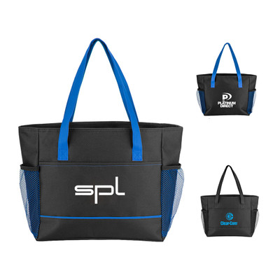 B-7286 - Bold Trim Cooler Tote Bag B-7286 - Bold Trim Cooler Tote Bag